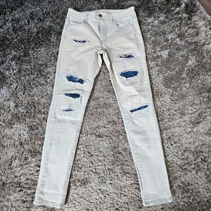 American Eagle Hi-Rise Jeggings Light Denim size 8